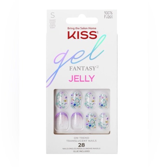 Kiss Other - NEW KISS Gel Fantasy Jelly Color 28 Translucent Short
Glue Included
New in Box